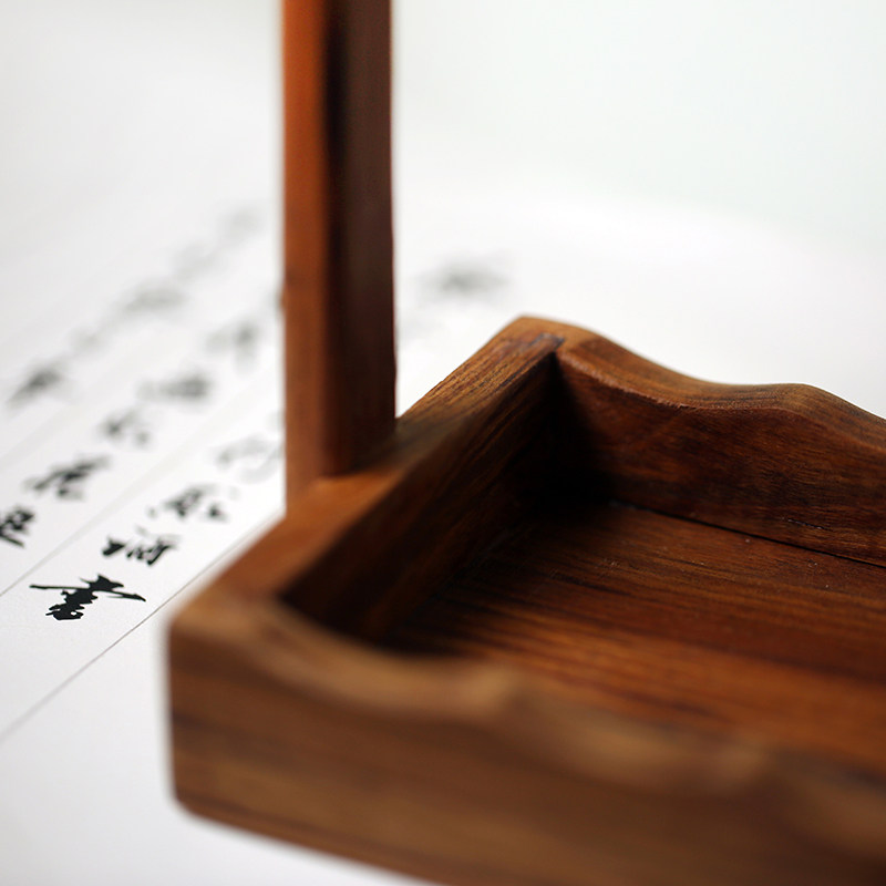 【问心堂】问心毛笔挂中式简约实木毛笔架笔搁挂毛笔文房用品笔挂