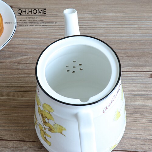 四季花卉陶瓷家用杯子套装简约客厅水壶杯具水杯茶具茶壶水具套装
