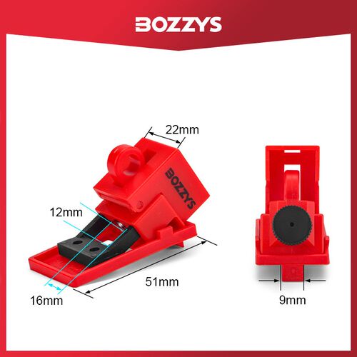 BOZZYS工业电气防止误操作能量隔离停工检修卡箍式断路器锁D11X