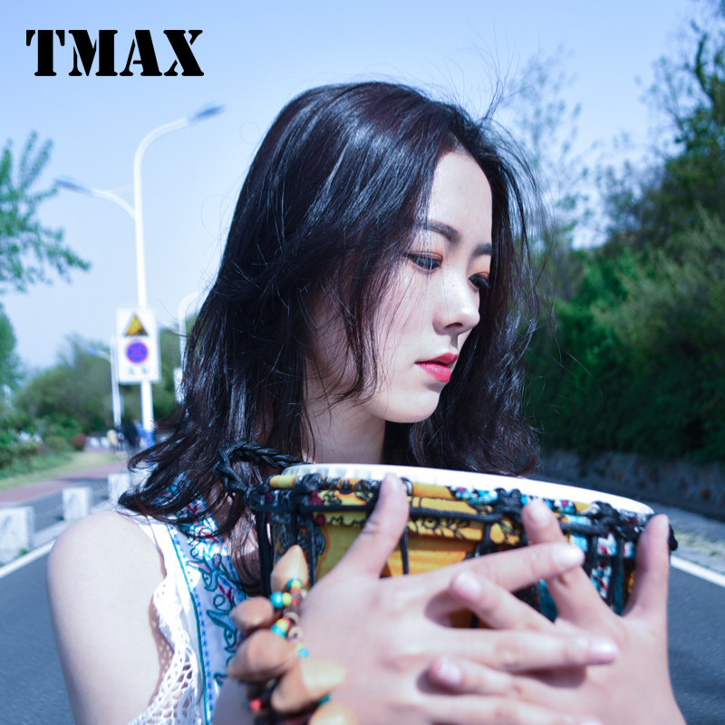 TMAX便携8.5寸儿童非洲鼓10寸PVC成人初学者丽江12寸专业演奏手鼓