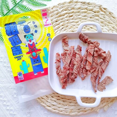 句句兽 宠物零食扭扭条鸡肉缠紫薯 50g幼犬清口气训狗零食磨牙棒
