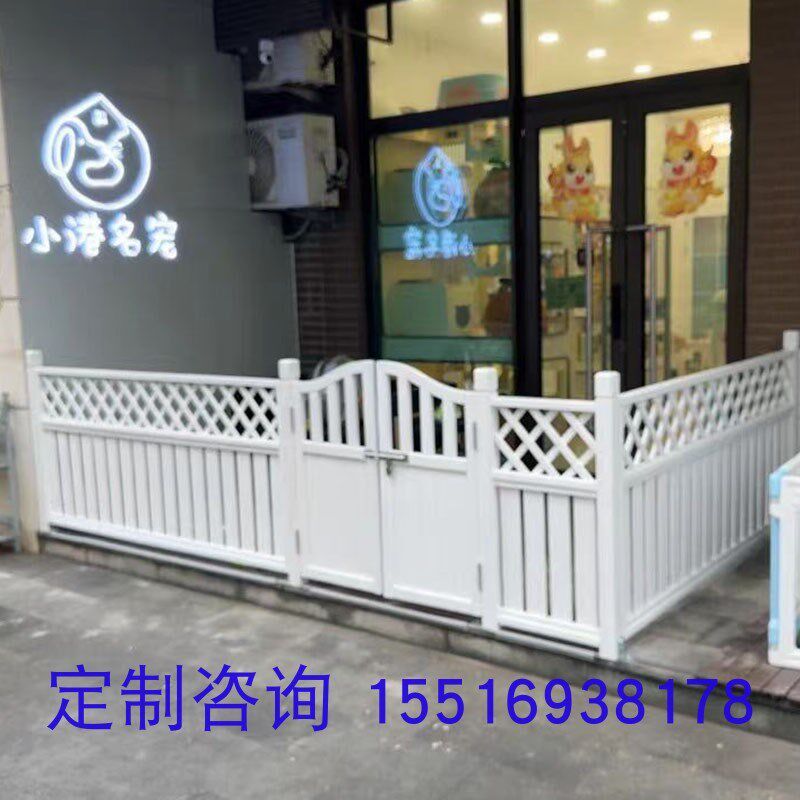 幼儿园学校实木围栏门 户外店铺门口防腐木栅栏护栏门 花园实木门