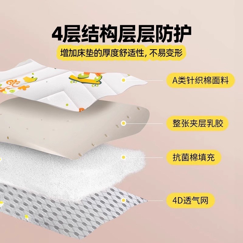 A类宝宝儿童专用小床垫家用乳胶婴幼儿园拼接榻榻米褥子四季通用