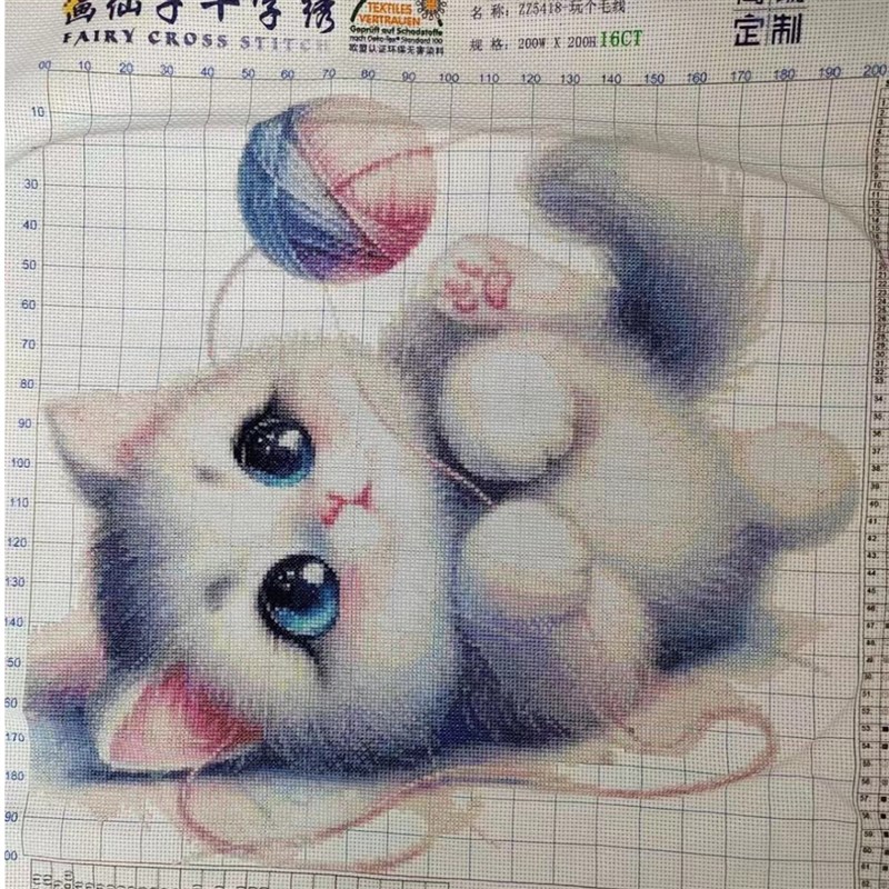 【ZZ5418-玩个毛线】十字绣2025新款客厅卧室挂画温馨人物小众简