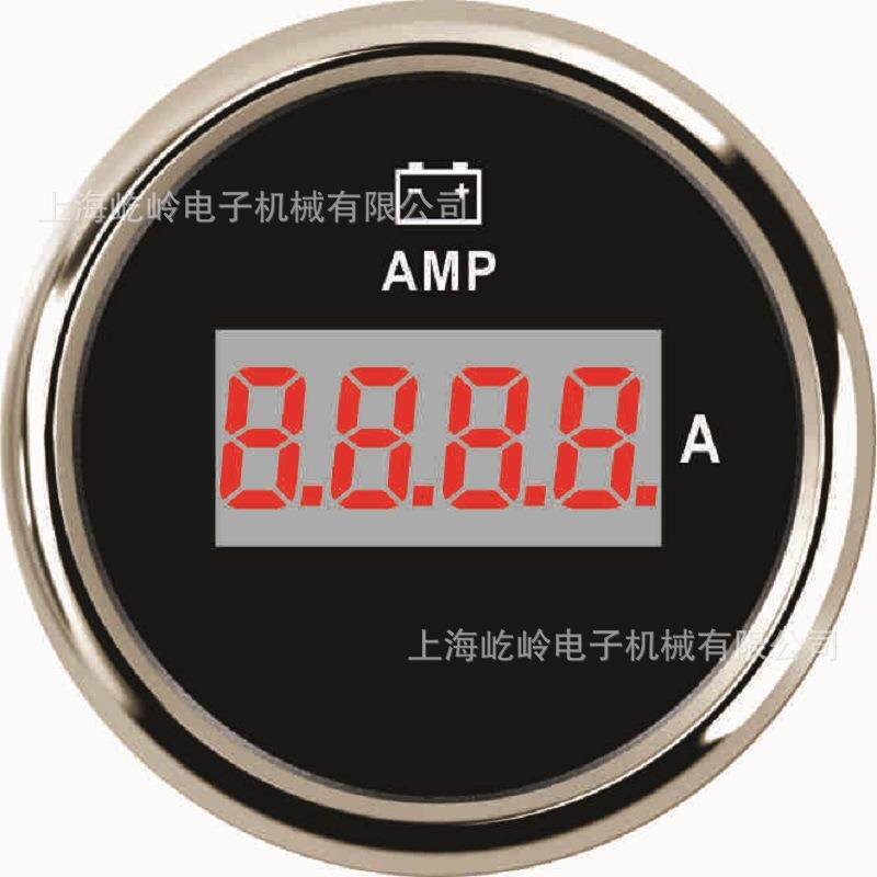 52mm数显电流表安培表150A自带电流传感器 改装车船通用仪表