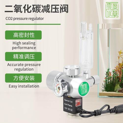 ZRDR万引减压表二氧化碳止逆计泡器co2单表双出减压阀非电磁小单