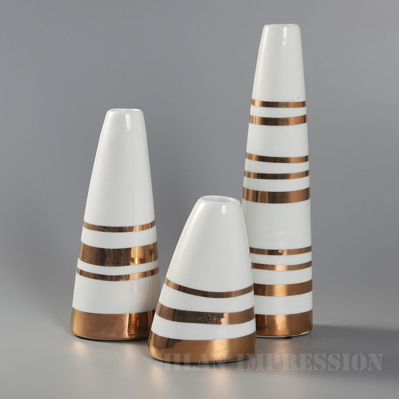 新中式现代轻奢陶瓷花器摆件样板装饰摆件