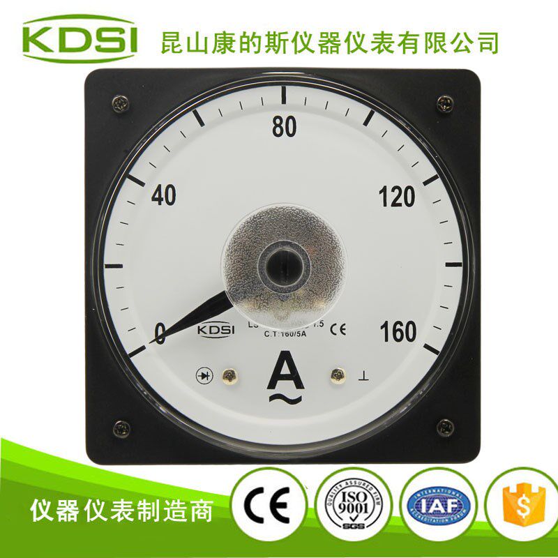 供应 广角度电流表 船用表LS-110 AC160/5A 指针式电表 实惠耐用