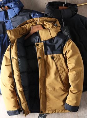 厚实耐穿!防风防水!冬装男士休闲大码棉服连帽面包服棉衣
