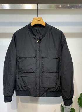 羽绒服男秋冬2021新款短款棒球领外套时尚短款大兜上衣青年衣服