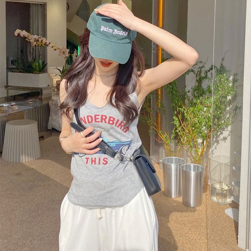 篮球背心女夏季外穿欧货爆款甜酷背心吊带