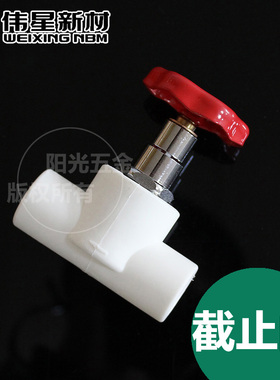伟星正品 PPR停止阀 D25 D20 6分 4分 白色家装PPR水管配件