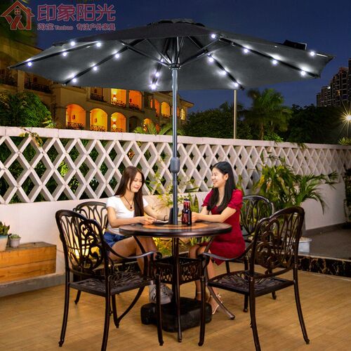 户外伞庭院伞室外摆摊大太阳伞广告休闲中柱伞露营桌椅阳台遮阳伞