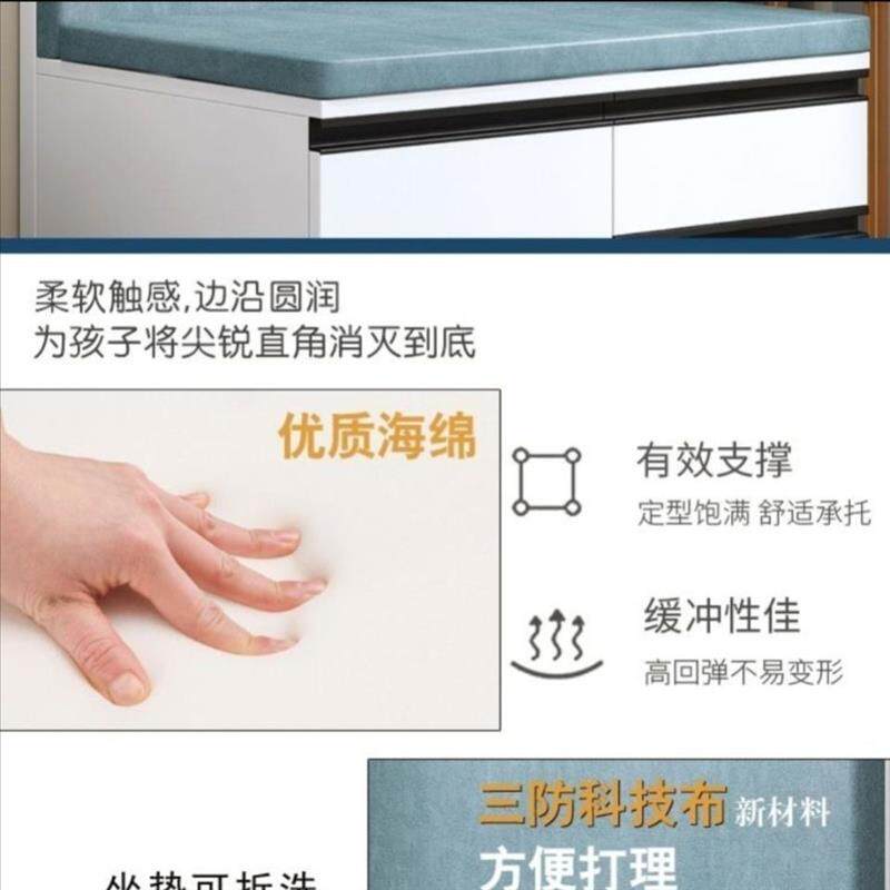 简约餐厅沙发卡座餐桌家用小户型阳台抽屉储物柜实木转角软包定制