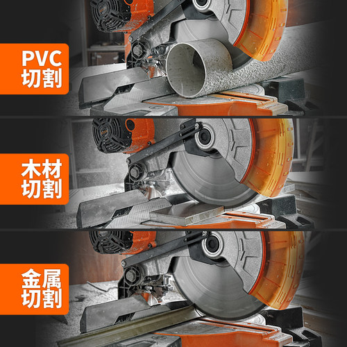 铃木14寸高精度激光锯铝机工业级铝合金切割机多功能斜切木工锯