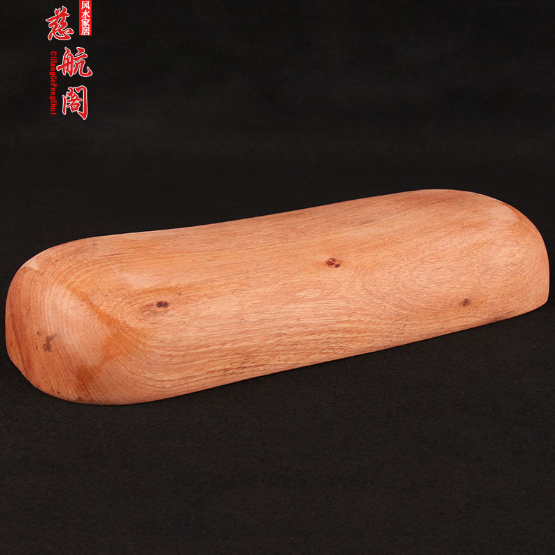 花梨木实木枕头颈椎枕原色实心硬枕半圆形圆柱木枕一体整木无拼接