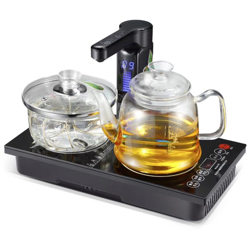 全自动电陶炉电热玻璃烧水壶三合一嵌入式茶台茶桌茶几电磁炉茶壶