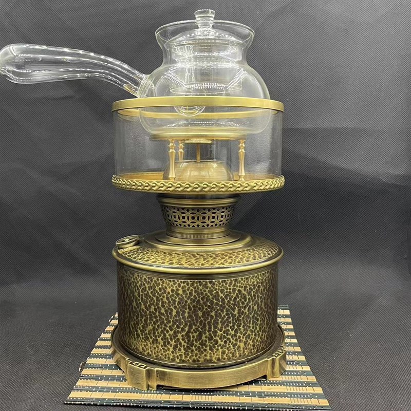 手锤空气煤油灯茶炉潮汕纯铜茶灯复古煮水中式功夫茶煮茶精品茶具