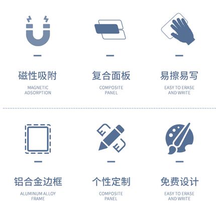 巧磁白板定制磁性业绩榜挂式可擦硬白板工厂生产车间管理通知公告