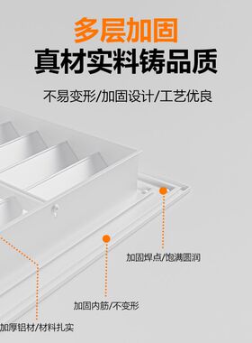 中央空调百叶窗通风口格栅铝合金透气百页出风口外墙外机排风网罩