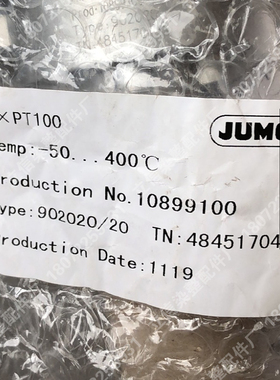 现货902020/20温度探针48462468JUMO传感器2XPt100  2155-1-007