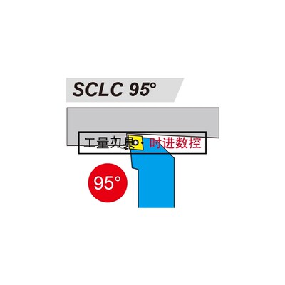 台湾益诠95度数控刀杆外圆车刀SCLCR-2020K12/2525M12