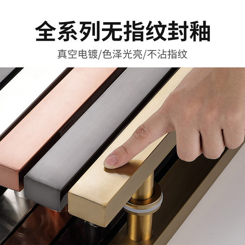 玻璃门拉手门把手不锈钢大木门玫瑰黑钛金推拉无框地弹门方型加厚