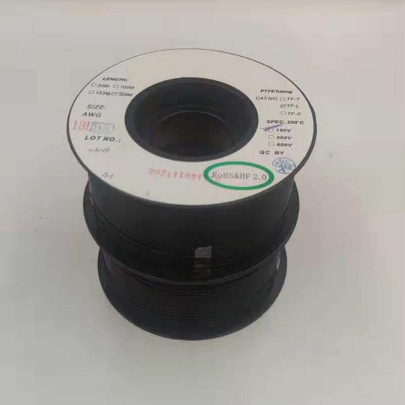 深圳厂家优质铁氟龙绝缘四氟黑色PTFE变压器毛细套管耐高温耐磨