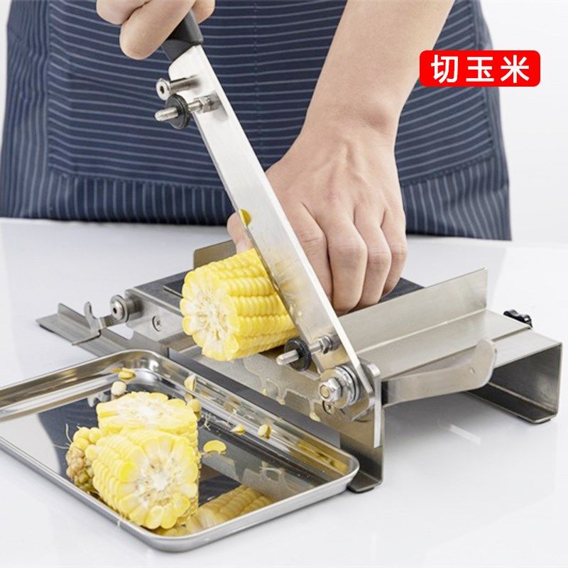 家用排骨鸡爪鸭脖牛肉干闸刀小型护手切干货笋干中药材切片机铡刀