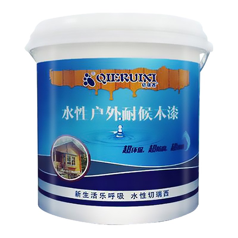 切瑞西水性耐候木漆户外水漆木器漆亮光清漆防水木油环保低味白色