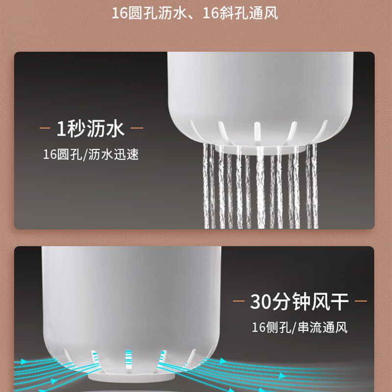 多功能筷子置物架沥水放餐具篓收纳盒笼家用筷筒厨房桶装勺子防霉