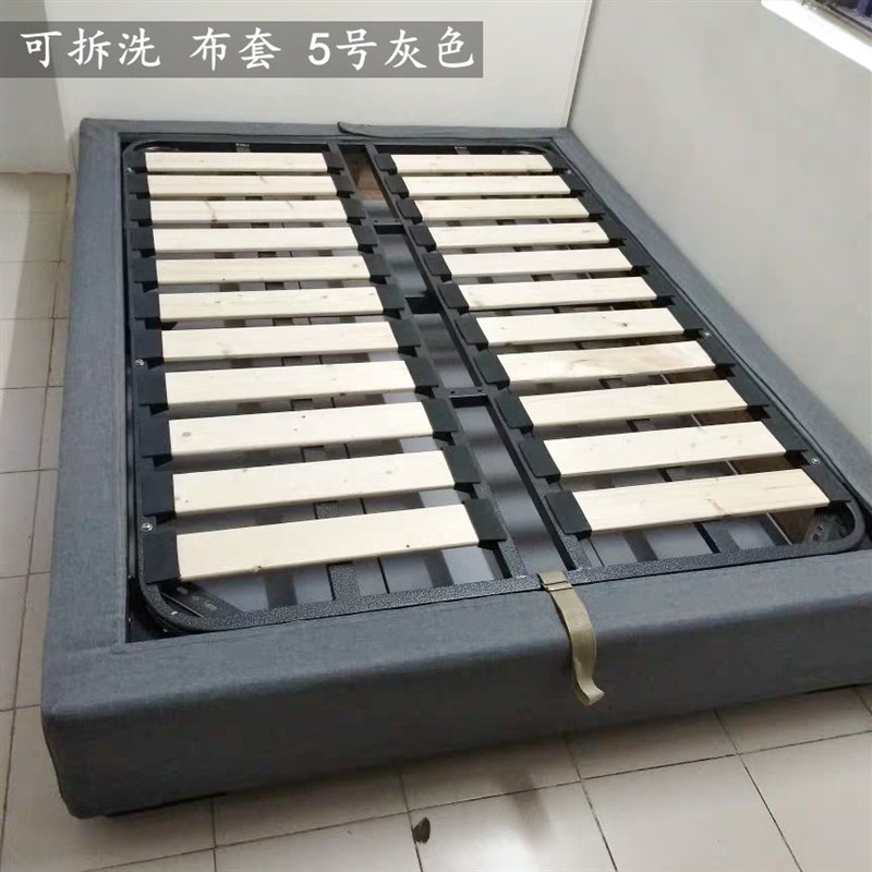 无床头床实木酒店床架子小户型榻榻米床无靠背床不带床头储物床箱