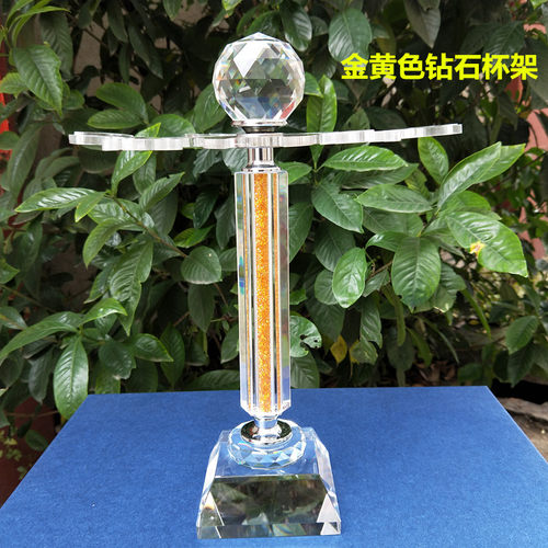 创意欧式无铅水晶加高档旋转倒挂红酒杯架高脚杯葡萄酒杯套装杯架