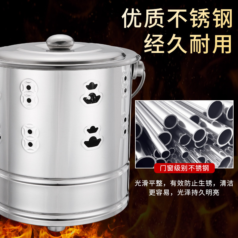 烧纸桶特大号烧钱纸炉家用无烟室内烧元宝纸桶焚烧化宝炉烧火盆