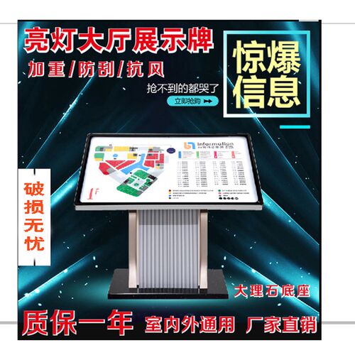 户外落地立式导视牌水牌引导牌楼层导向牌总平图索引台大堂指示牌