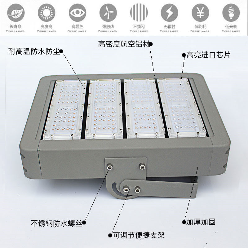 LED模组隧道灯投光灯广场篮球场仓库厂房车间工矿灯户外亮化工程