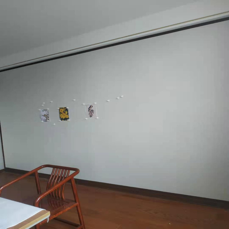 磁性毛毡墙贴吸书画带磁硬铁板书法展示教学磁铁固定国画画板墙纸