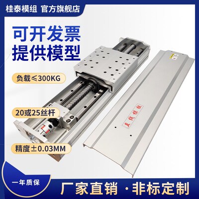 全封闭175型重型滑台精密直线导轨模组滚珠丝杆电动桁架防水防尘