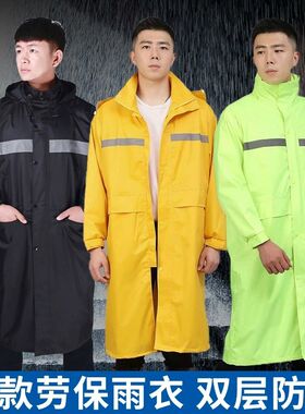 55雨衣长款单人男女风衣大褂全身防暴雨连体户外骑行防水加厚雨披