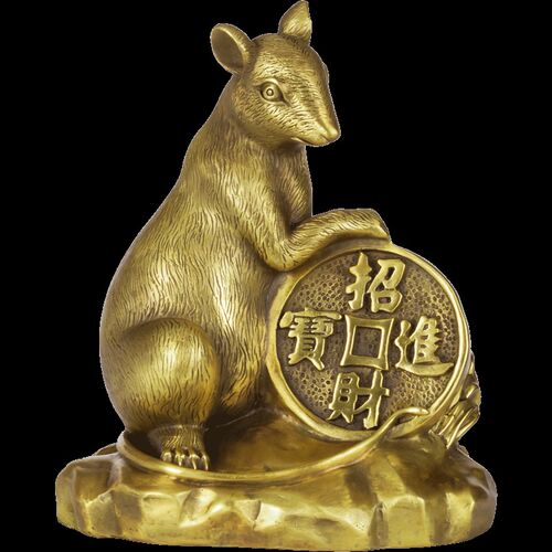 纯铜十二生肖摆件12生肖全套家居饰品铜鼠牛虎兔龙蛇马羊猴鸡狗猪