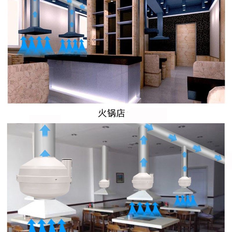 管道风机静音12寸商用抽烟机换气扇强力抽风机大吸力排风扇大功率