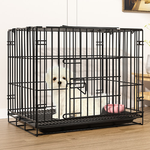 狗笼子小型犬中型犬泰迪比熊博美狗笼家用室内加密猫笼子宠物笼子