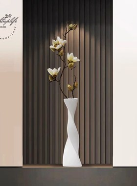 入户玄关装饰摆件电视柜壁龛高细长花瓶客厅家居装饰品轻奢高级感
