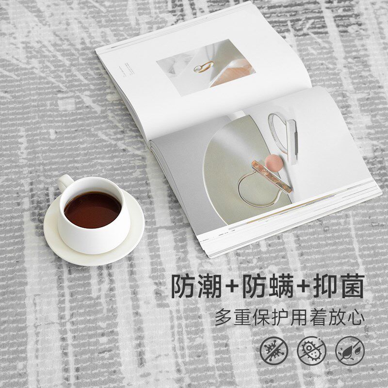 客厅地毯2026新款灰色摄影棚沙发地垫隔音轻奢高级家用卧室床边毯