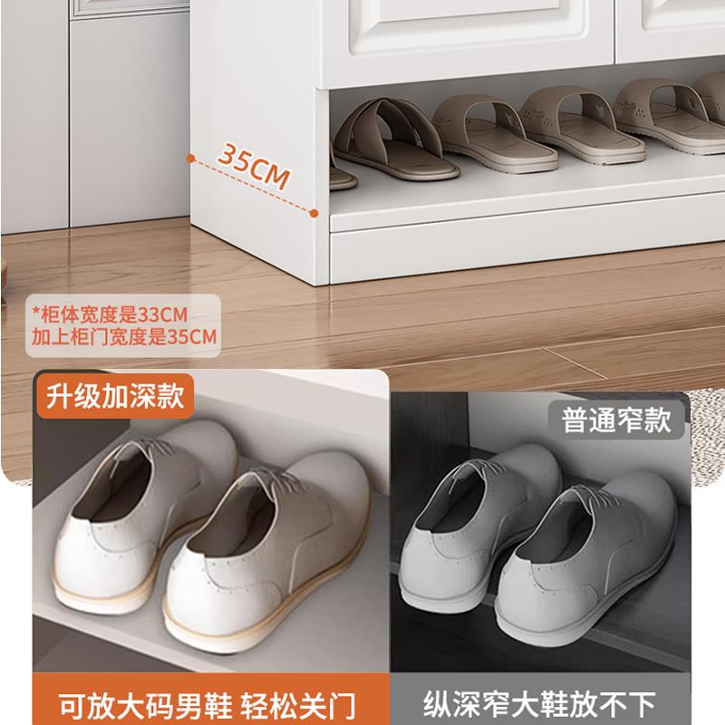 实木鞋柜家用门口欧式玄关柜一体收纳储物柜室内鞋架定制阳台柜