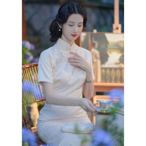 旗袍新款2024新款1930民国高级感年轻款高端气质文艺复古改良旗袍