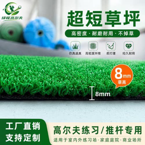 绿程假草坪高尔夫推杆短草仿真草