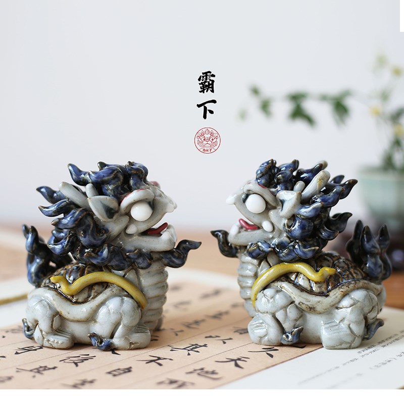 茶玩茶宠摆件龙龟貔貅可养招财镇宅纯手工创意禅意茶道礼品装饰品