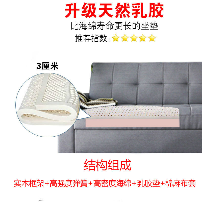 布艺沙发折叠两用单人多功能可储物 沙发床小户型客厅沙发组合