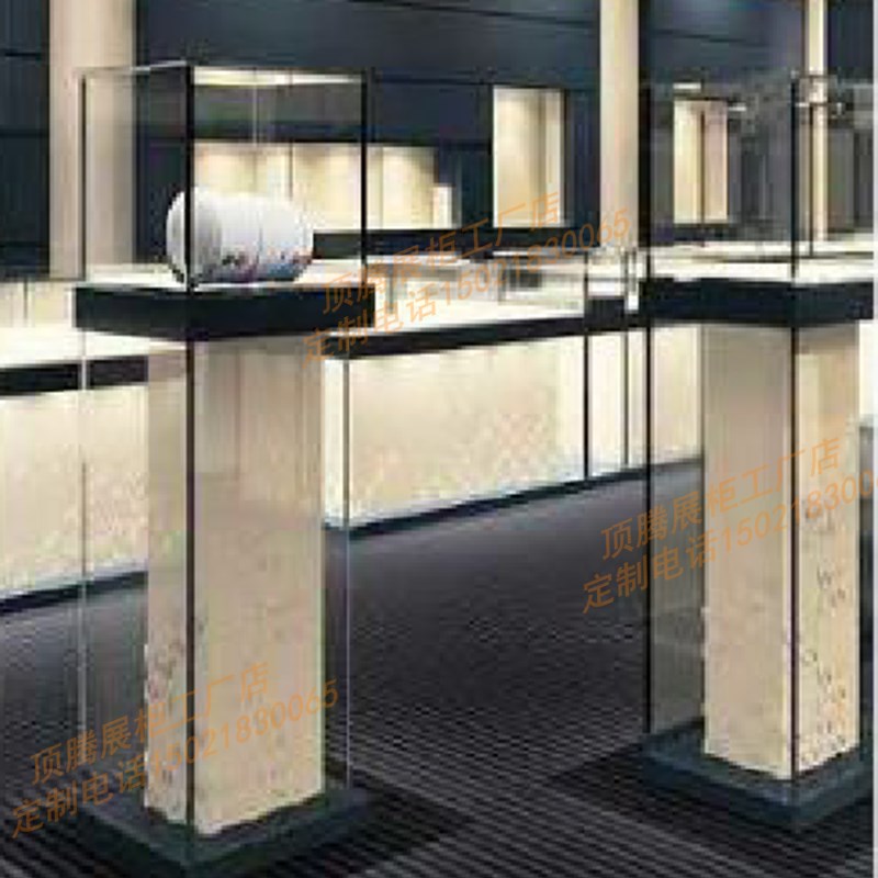 烤漆珠宝玉器玻璃压克力发光展柜古玩展示柜玻璃展示柜产品样品柜